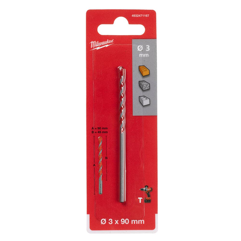 Milwaukee 3.0x45 mm Beton Matkap Ucu — görsel 2