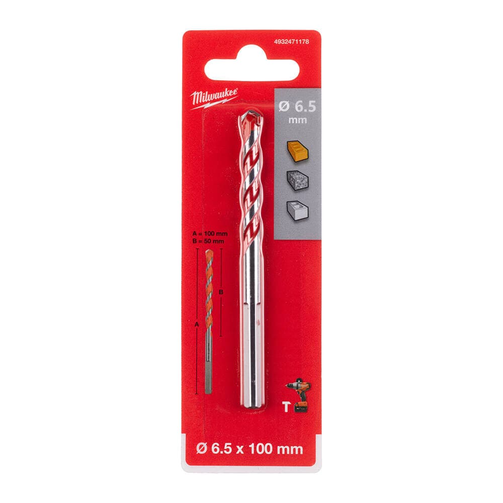 Milwaukee 6.5x50 mm Beton Matkap Ucu — görsel 1