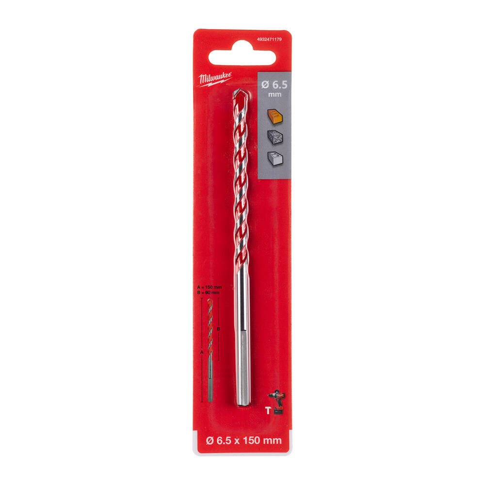 Milwaukee 6.5x90 mm Beton Matkap Ucu — görsel 1