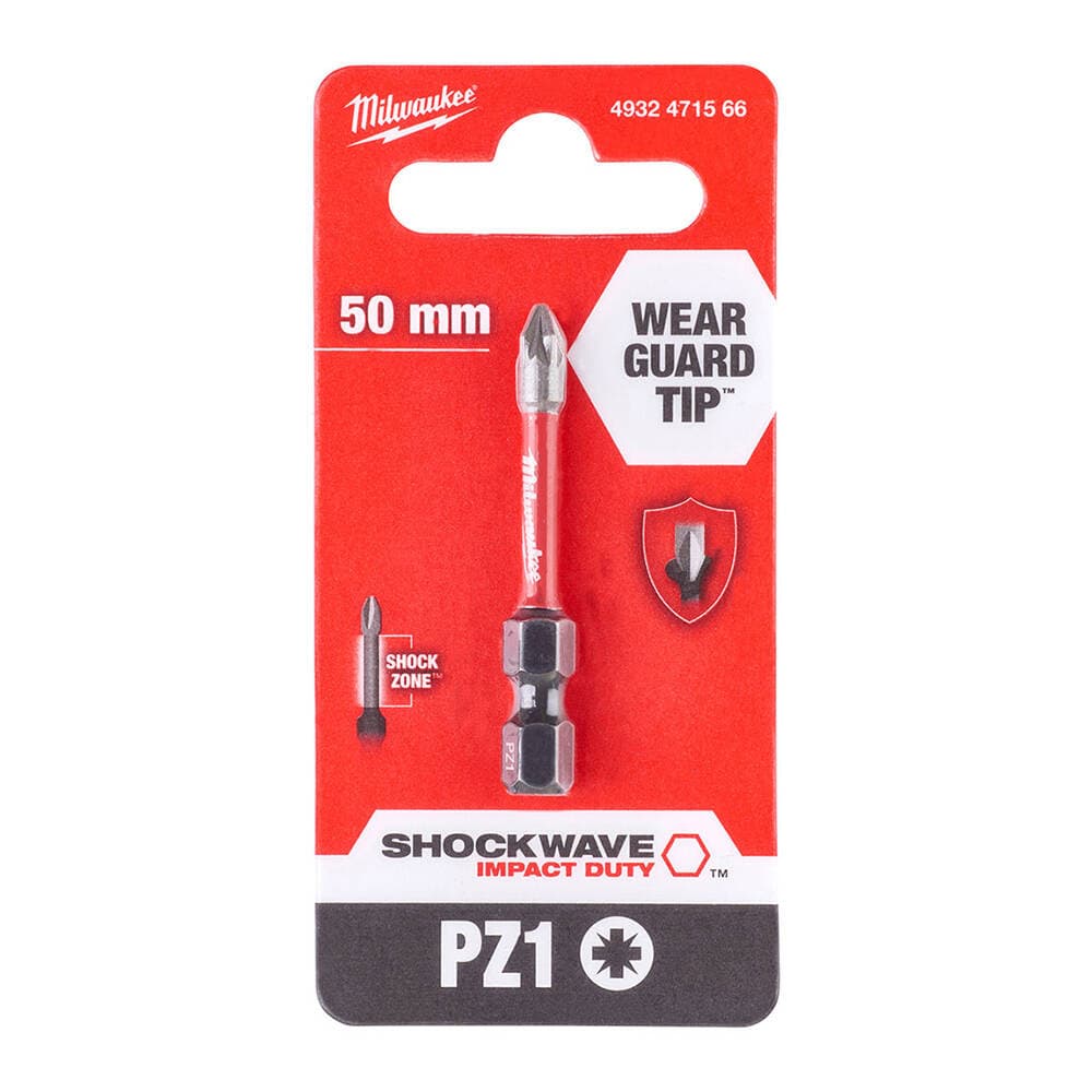 Milwaukee 50 mm PZ1 Shockwave Bits Uç — görsel 1