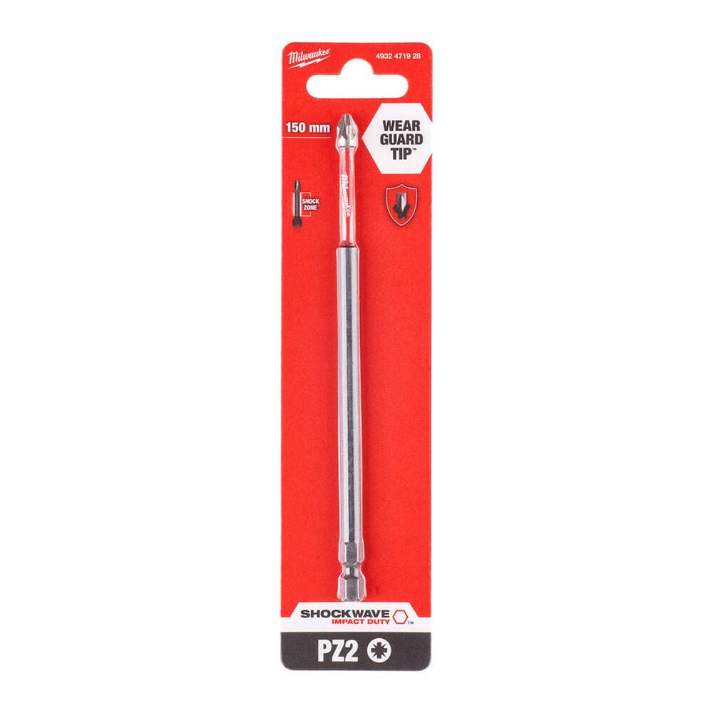 Milwaukee 150 mm PZ2 Shockwave Bits Uç — görsel 1