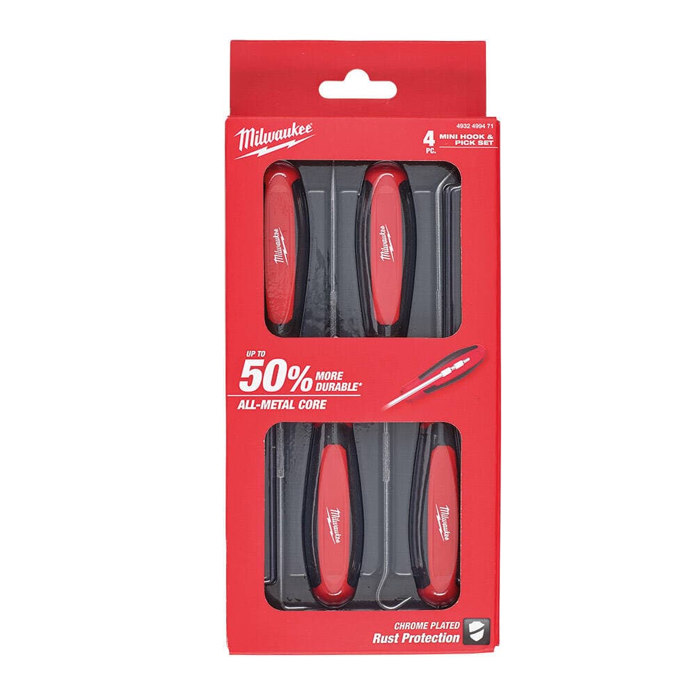 Milwaukee 4 Parça Conta Keçe Sökücü Kanca Seti