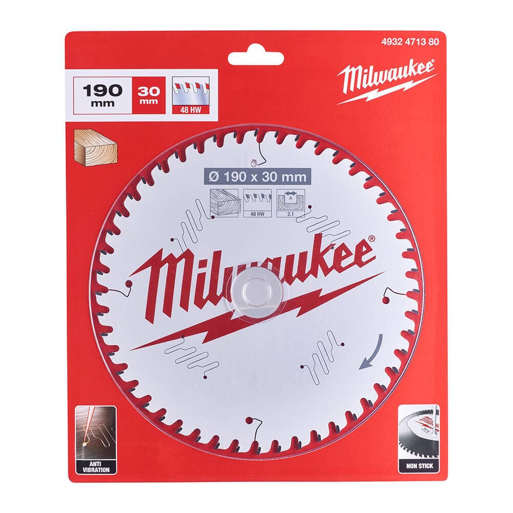 Milwaukee 190x30x2.1 mm Daire Testere — görsel 2