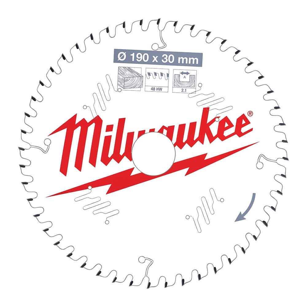 Milwaukee 190x30x2.1 mm Daire Testere — görsel 3