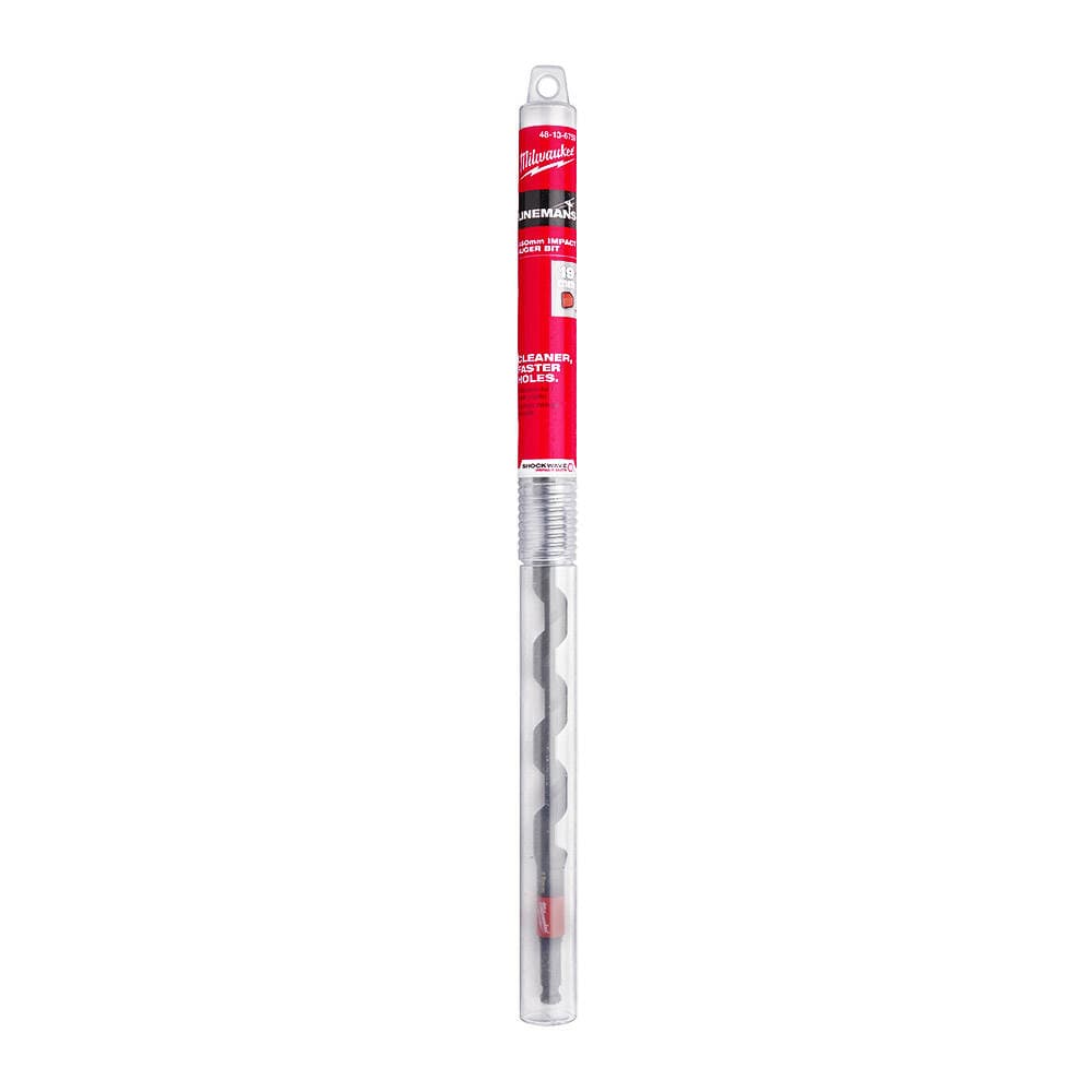 Milwaukee Darbeli Ahşap Burgu Uç 19X400 mm — görsel 1