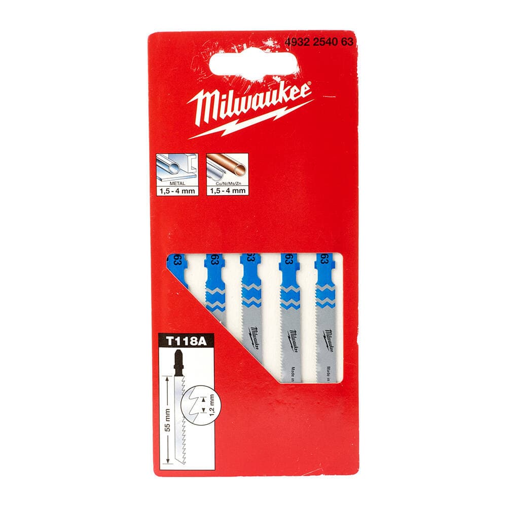 Milwaukee 50 mm T118A Dekupaj Bıçağı Metal - 5'li — görsel 1