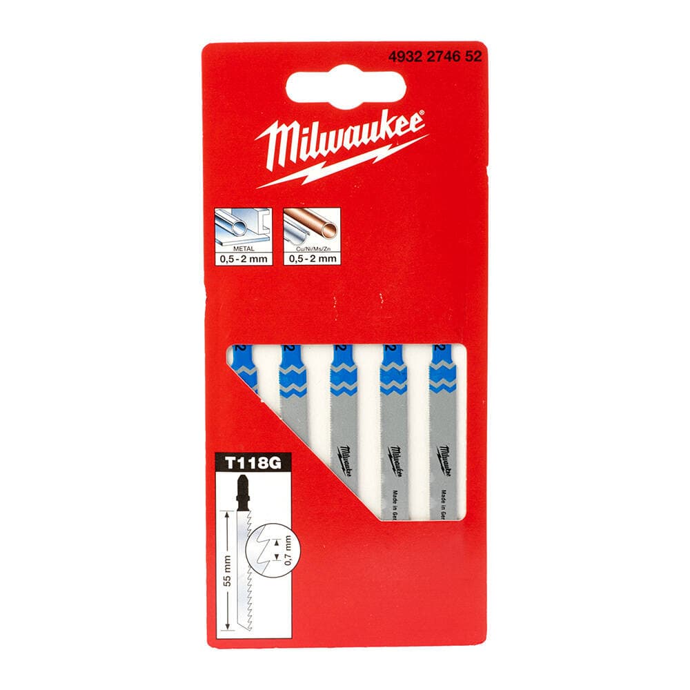 Milwaukee 55 mm T118G Dekupaj Bıçağı - 5'li — görsel 1