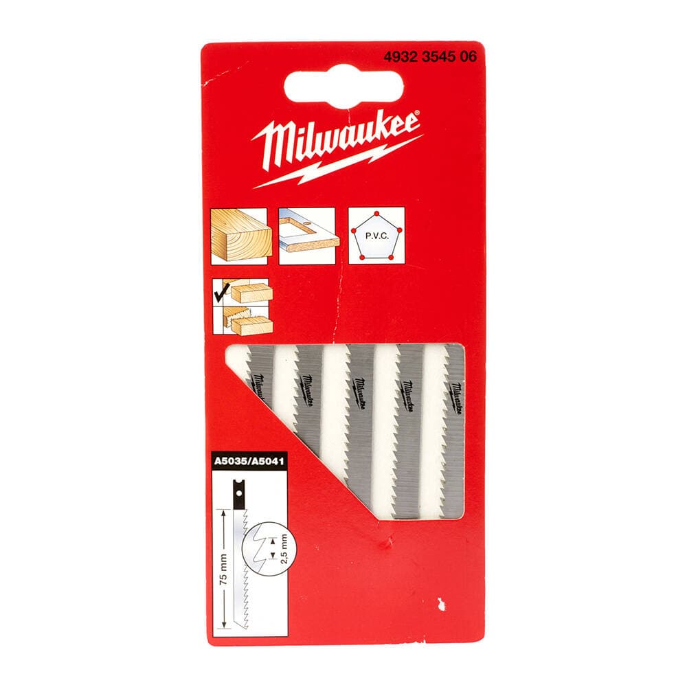 Milwaukee 75 / 2.5 mm U-Shank Ahşap Dekupaj Bıçağı — görsel 1