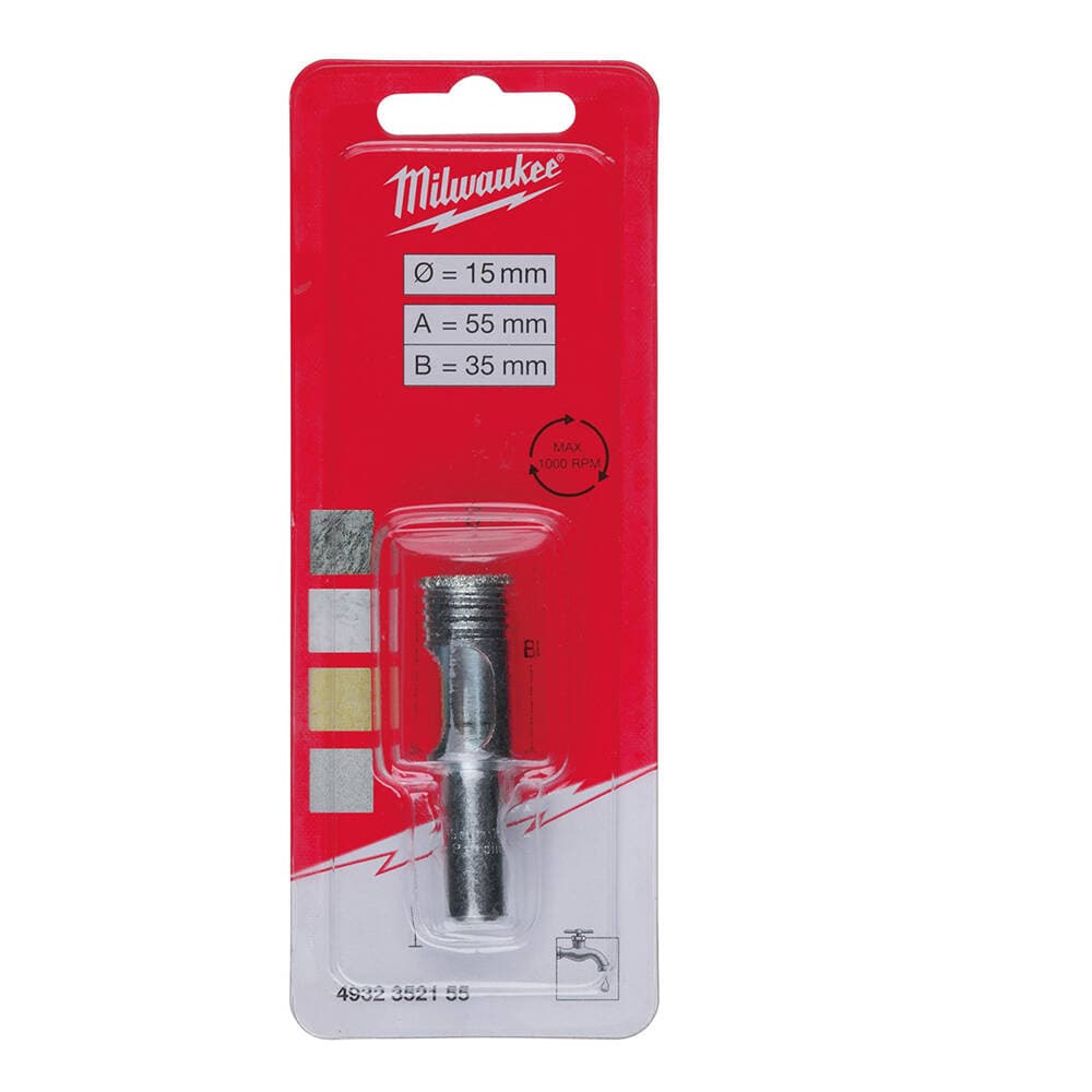 Milwaukee 15x55 mm Fayans. Granit Delici Matkap Ucu — görsel 1