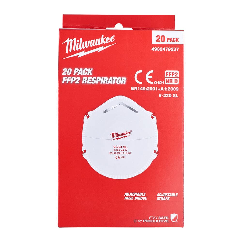 Milwaukee FPP2 Solunum Maskesi - 20'li — görsel 1