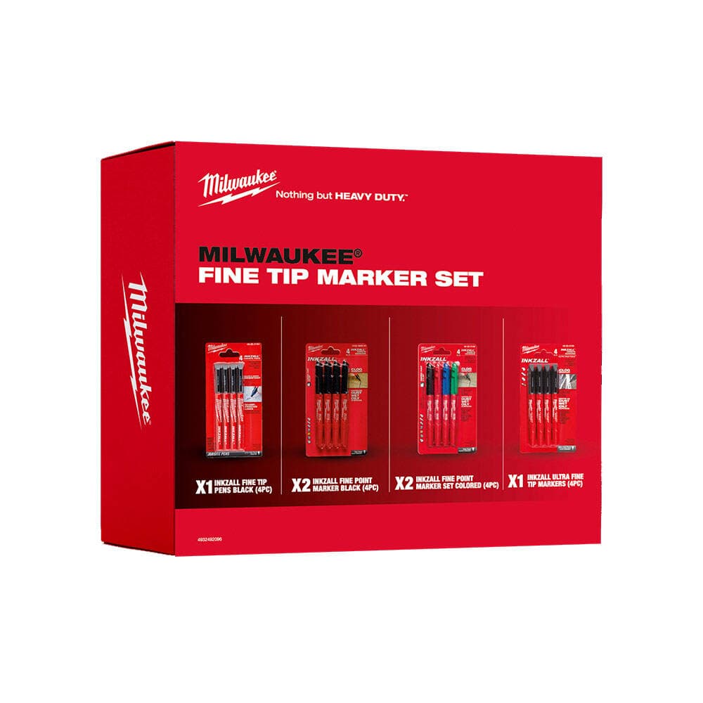 Milwaukee 24'lü İnce Uçlu Marker Set — görsel 1