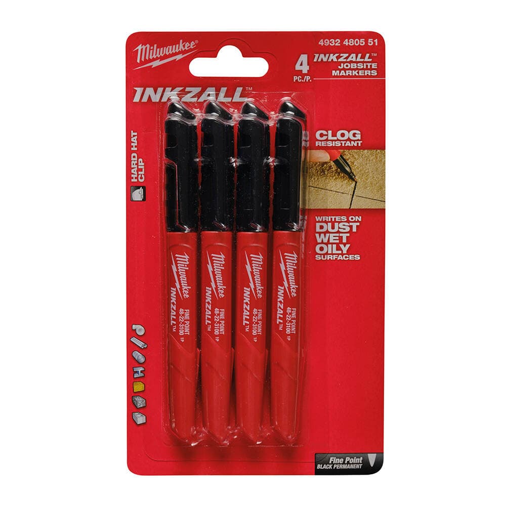 Milwaukee 4'lü Inkzall Marker Set — görsel 1