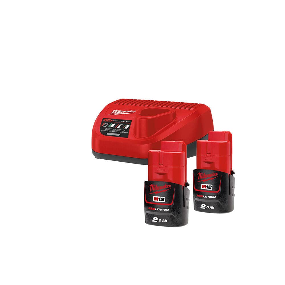Milwaukee M12 NRG-202 Akü + Şarj Cihazı Paket — görsel 1