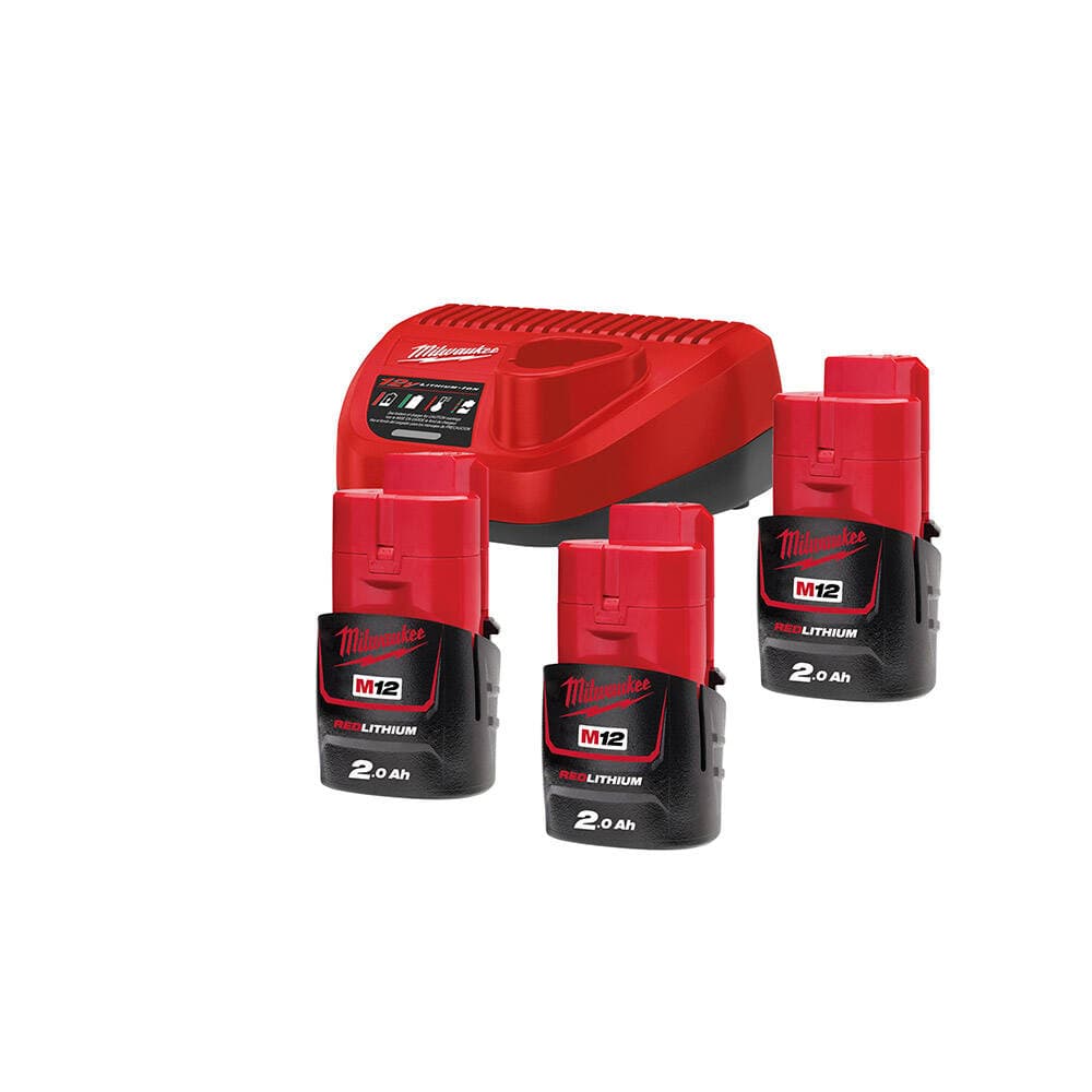 Milwaukee M12 NRG-302 Akü + Şarj Cihazı Paket — görsel 1