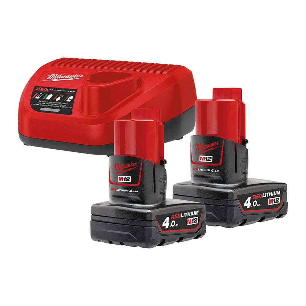 Milwaukee M12 NRG-402 Akü + Şarj Cihazı Paket — görsel 1