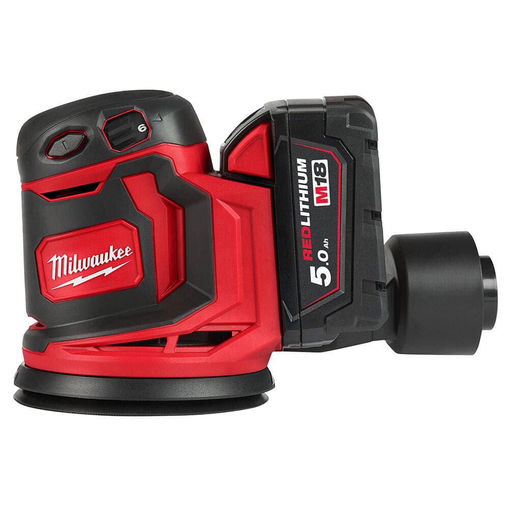Milwaukee M18 BOS125-502B Akülü 125 mm Eksantrik Zımpara — görsel 3