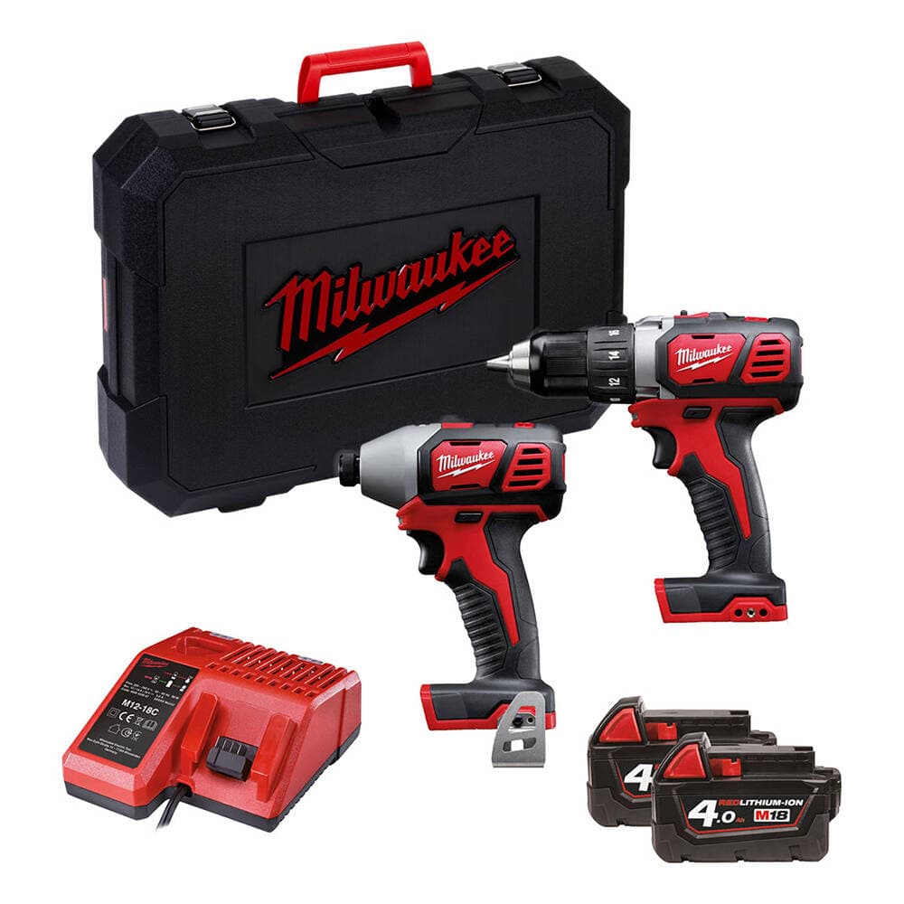 Milwaukee M18 BPP2D-402C Set (M18 BDD & M18 BID) — görsel 1