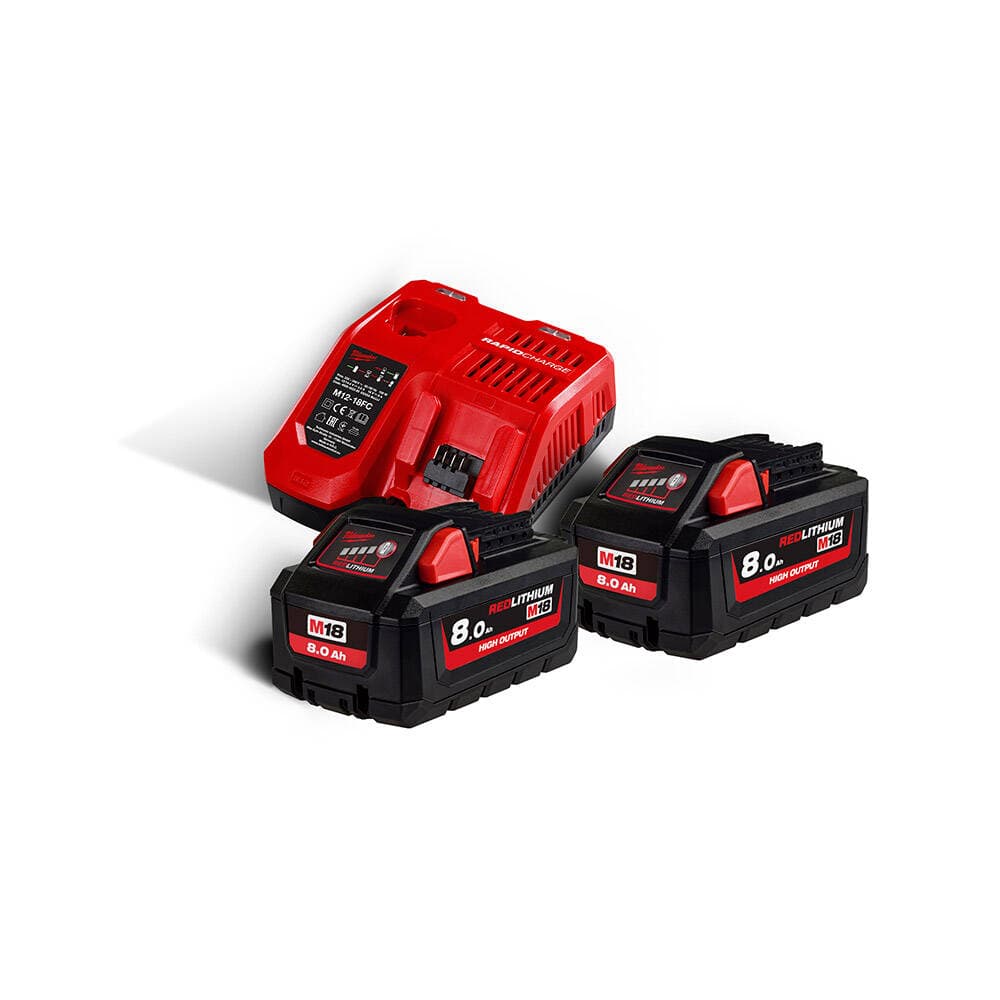 Milwaukee M18 HNRG-802 Akü+Şarj Cihazı Paket — görsel 1