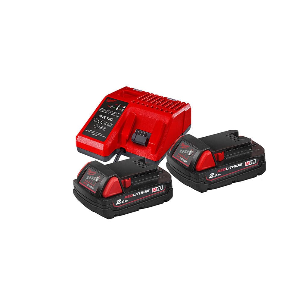 Milwaukee M18 NRG-202 Akü + Şarj Cihazı Paket — görsel 1