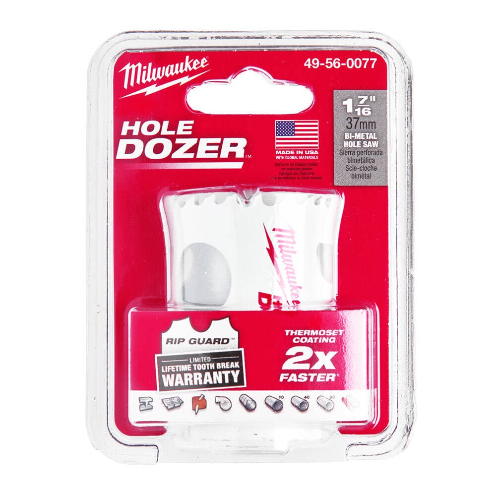 Milwaukee 37 mm%8 Kobaltlı Bi-Metal Endüstriyel Seri Panç — görsel 1