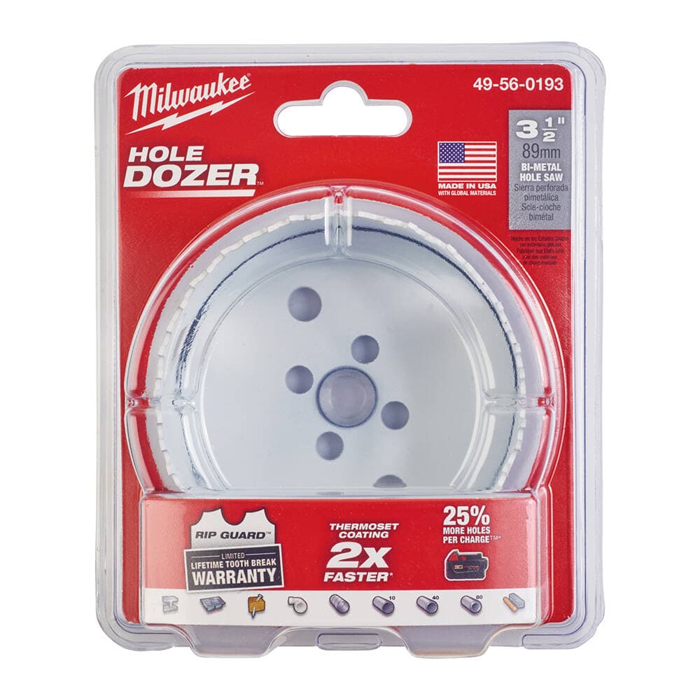 Milwaukee 89 mm%8 Kobaltlı Bi-Metal Endüstriyel Seri Panç — görsel 1