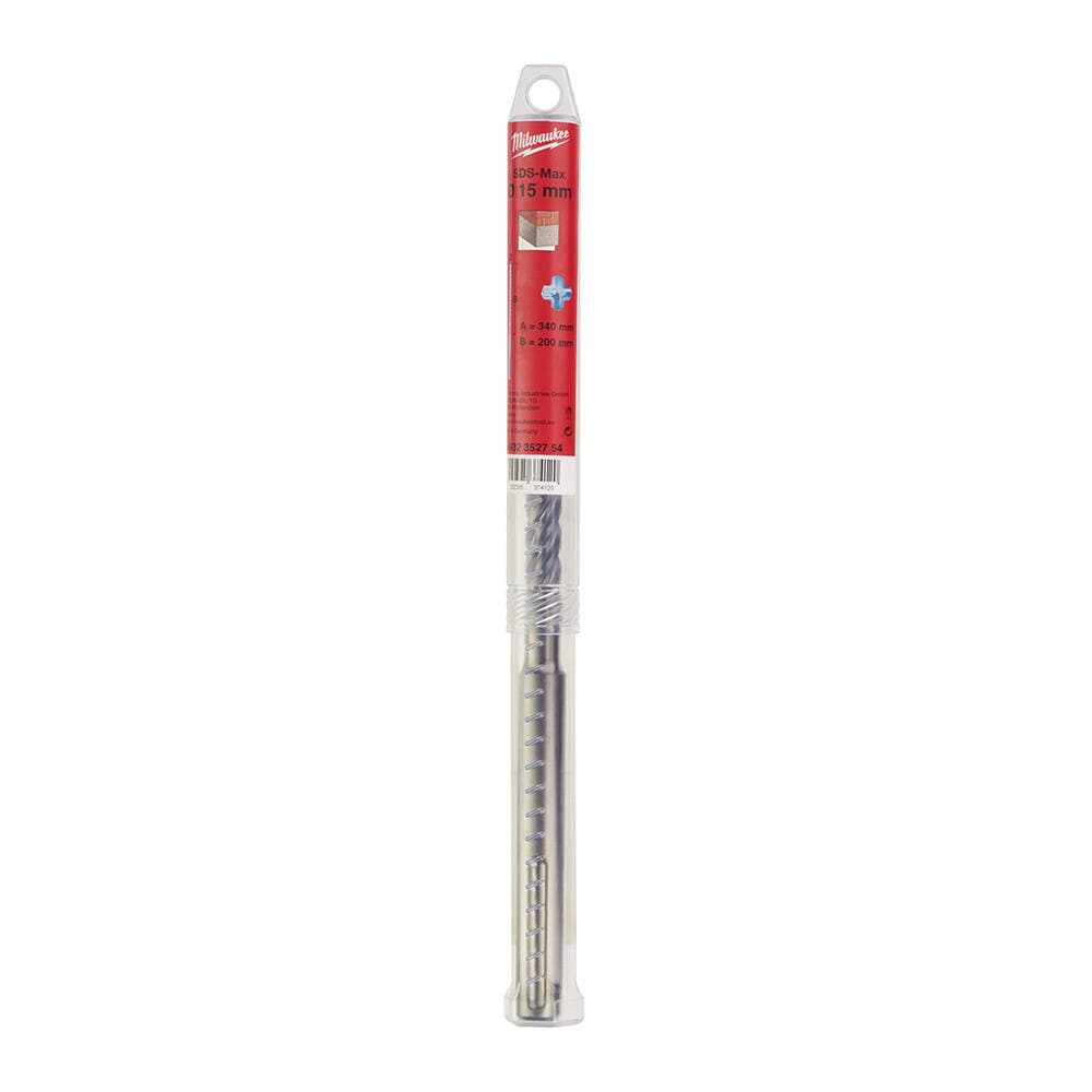 Milwaukee 15x340 mm SDS-Max Elmas Uçlu Matkap Ucu — görsel 1