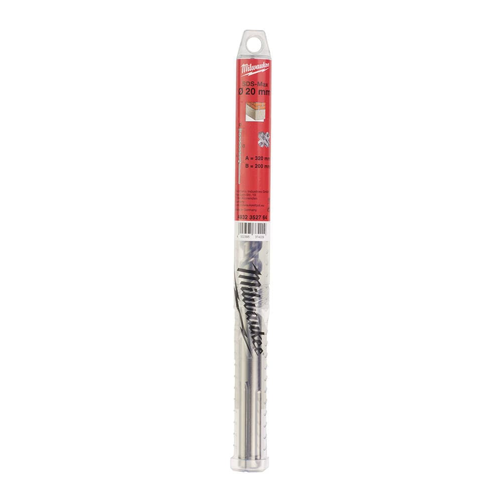 Milwaukee 20x320 mm SDS-Max Elmas Uçlu Matkap Ucu — görsel 1
