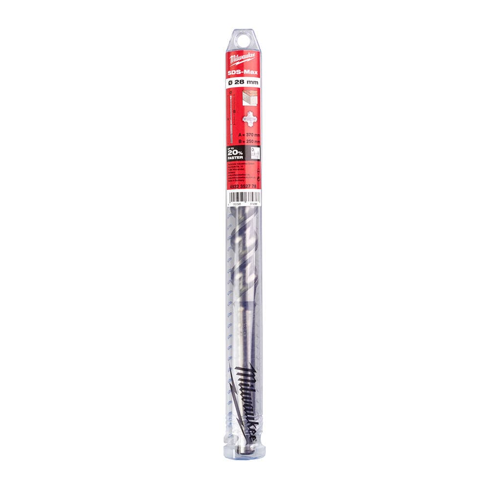 Milwaukee 28x370 mm SDS-Max Elmas Uçlu Matkap Ucu — görsel 1