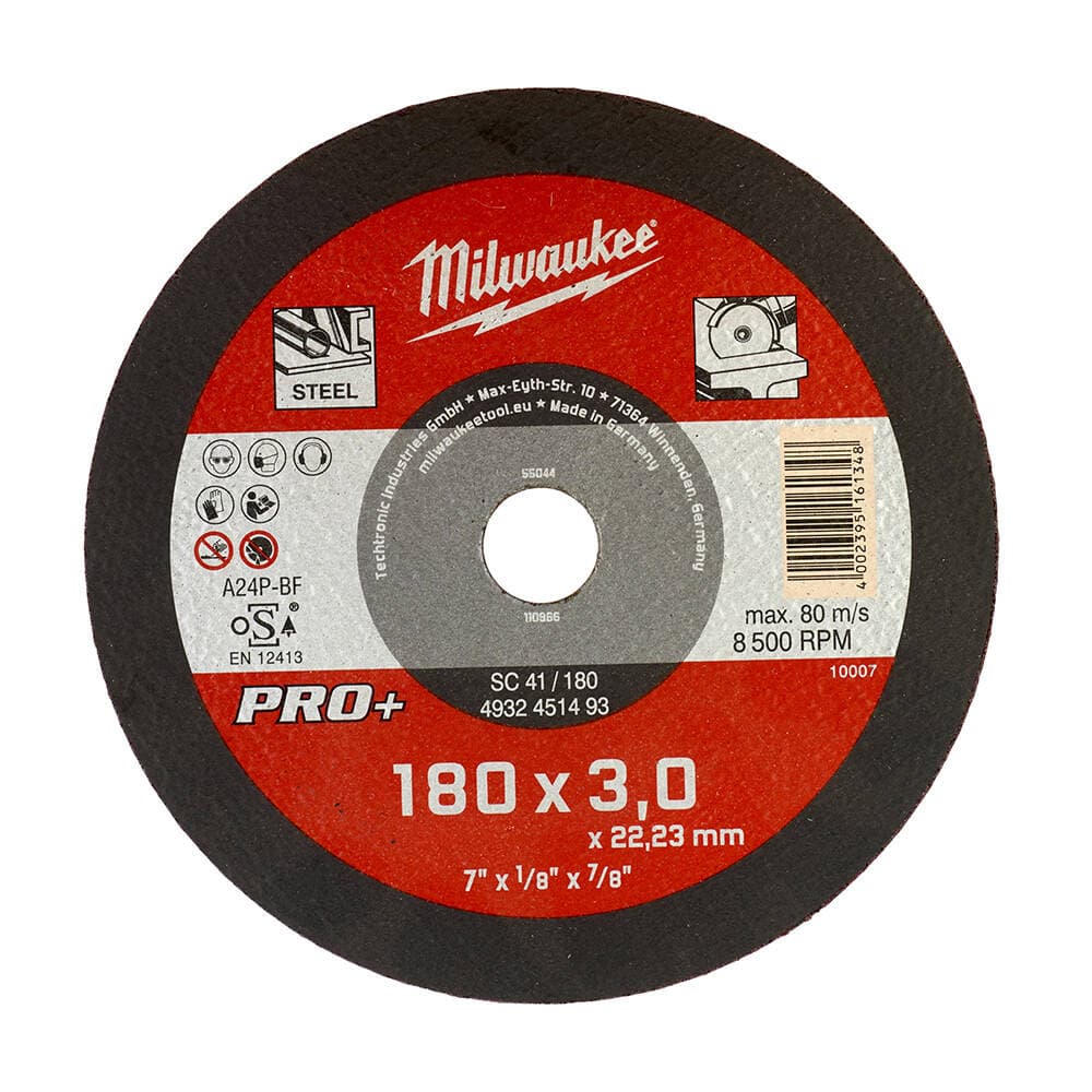 Milwaukee Metal Cutting Disc 180x22x3 mm — image 3