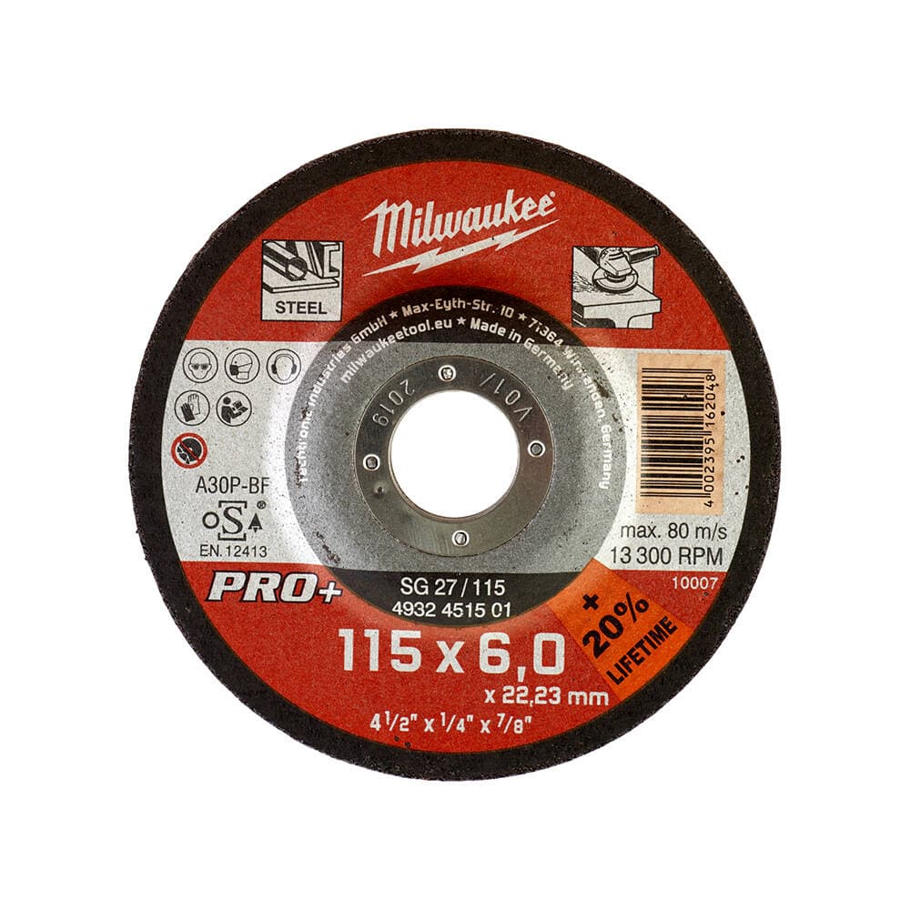 Milwaukee Metal Taşlama Taşı 115x22x6 mm