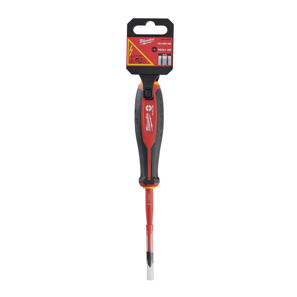 Milwaukee PH/SL1x80 TRI-LOBE VDE Screwdriver — image 1