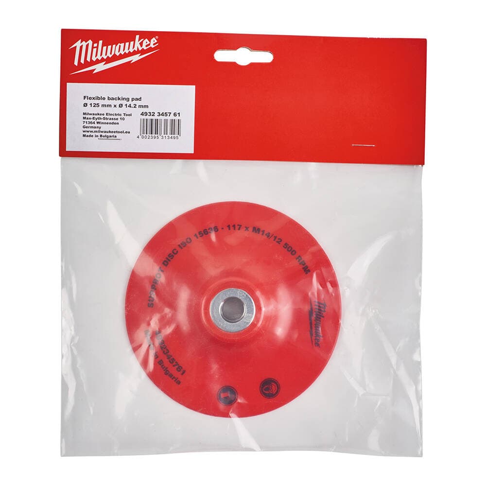 Milwaukee 125 mm Disk Zımpara Destek Pedi