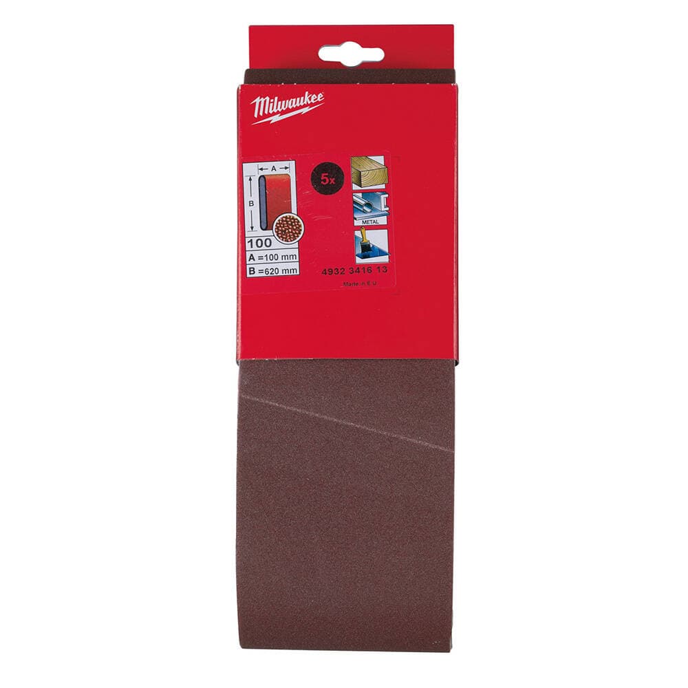 Milwaukee 100 Kum 100x620 mm Tank Zımpara Tabanı -5'li
