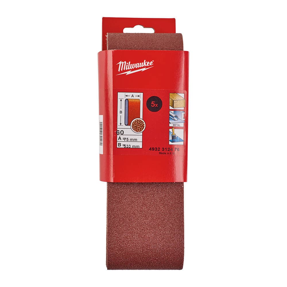 Milwaukee 60 Kum 75x533 mm Tank Zımpara Tabanı - 5'li — görsel 2