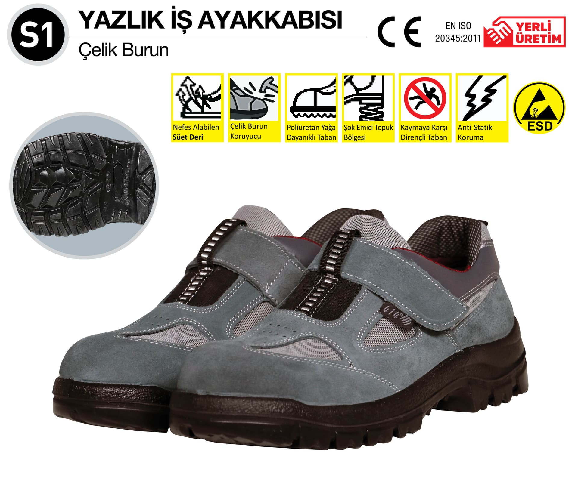 S1 Yazlık İş Ayakkabısı NO:46