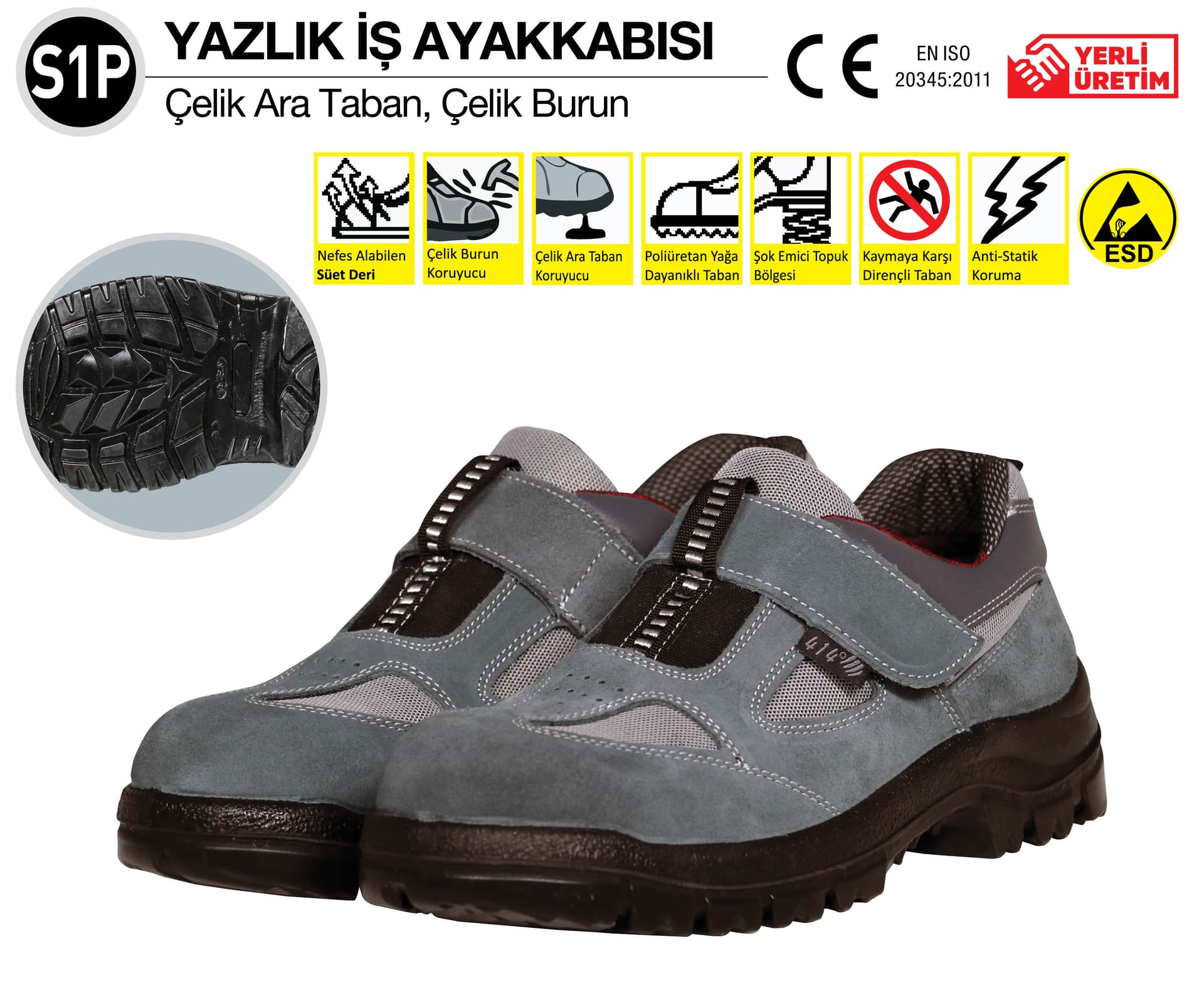 S1P Yazlık İş Ayakkabısı NO:40
