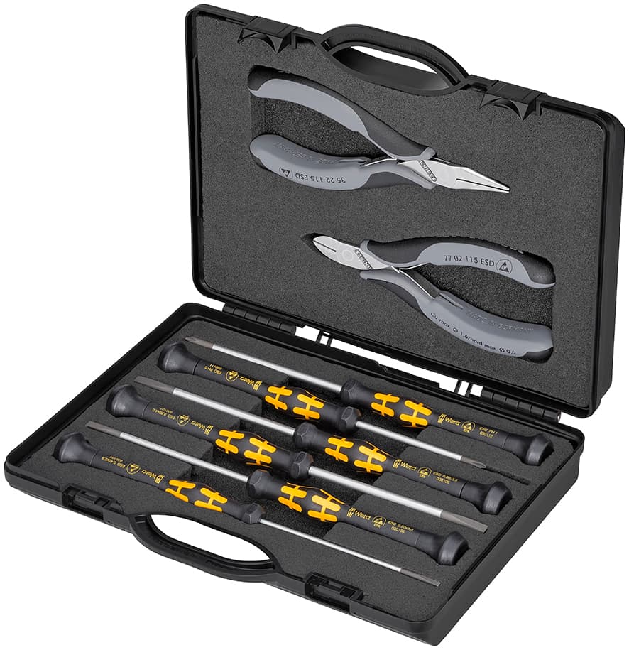 002018ESD KNIPEX 00 20 18 Esd Elektronikçi Pense Seti