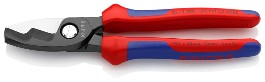 Knipex 9512200 ÇİFT BIÇAKLI KABLO MAKASI 200 mm
