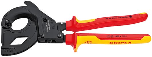 Knipex 9536315A Cırcır Mekanizmalı Kablo Makası 315 mm