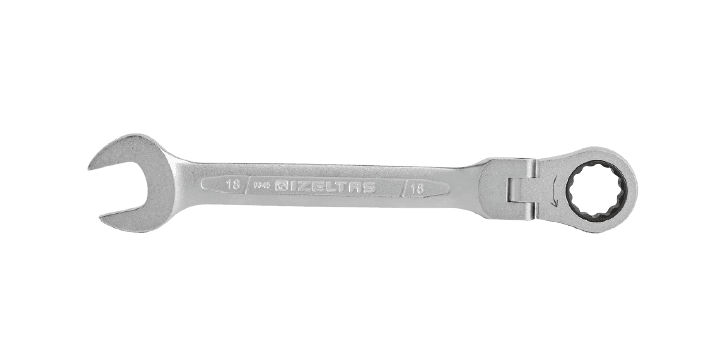 İzeltaş Flexible Head Combination Wrench With Ratchet 10 mm