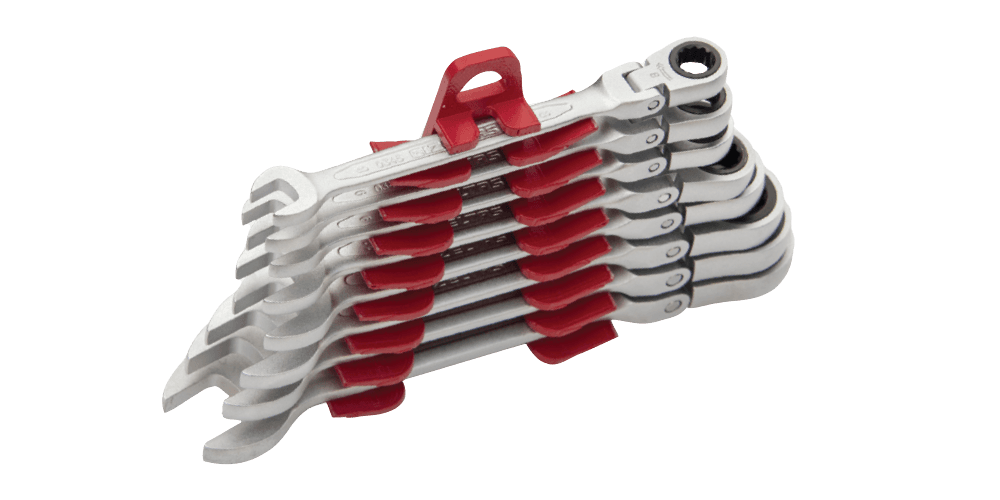 İzeltaş Flexible Head Combination Wrench With Ratchet Set (mm)