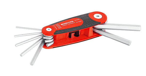 İzeltaş Hex Key Wrench Folding Set (7 Pcs, mm) (4912 00 3107)