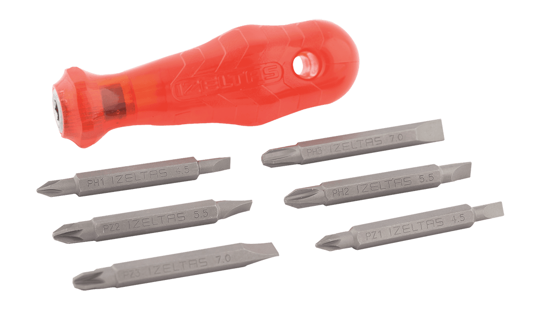 İzeltaş Değişken Bits Uçlu Tornavida Set (7 Parça)