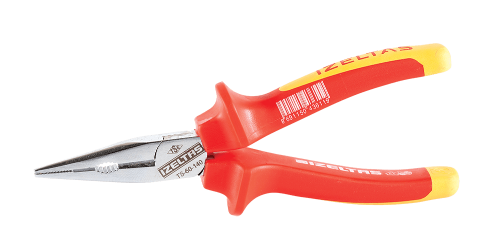 İzeltaş Insulated Electrician Type Nose Pliers 1000V 140 mm