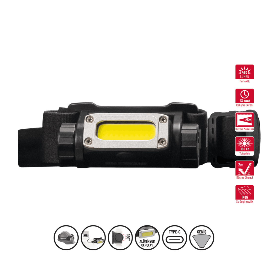 İzeltaş 450 LM Led Headlamp