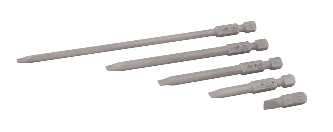 İzeltaş Düz Bits Uç 0.6×4.5 100 mm