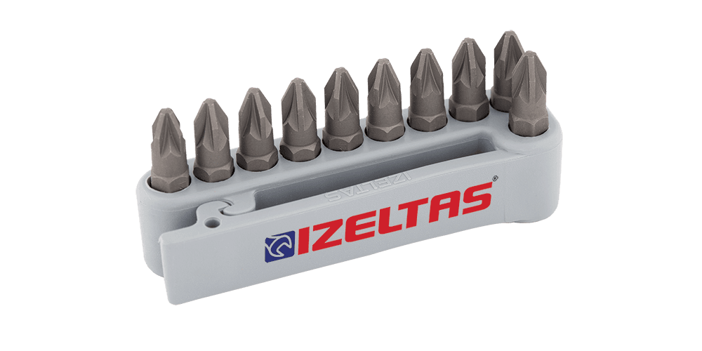 İzeltaş Pozidriv Bits Set (10 Pcs, 25 mm)