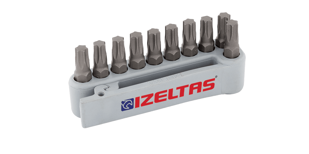 İzeltaş Torx® Bits Set (10 Pcs, 25 mm)