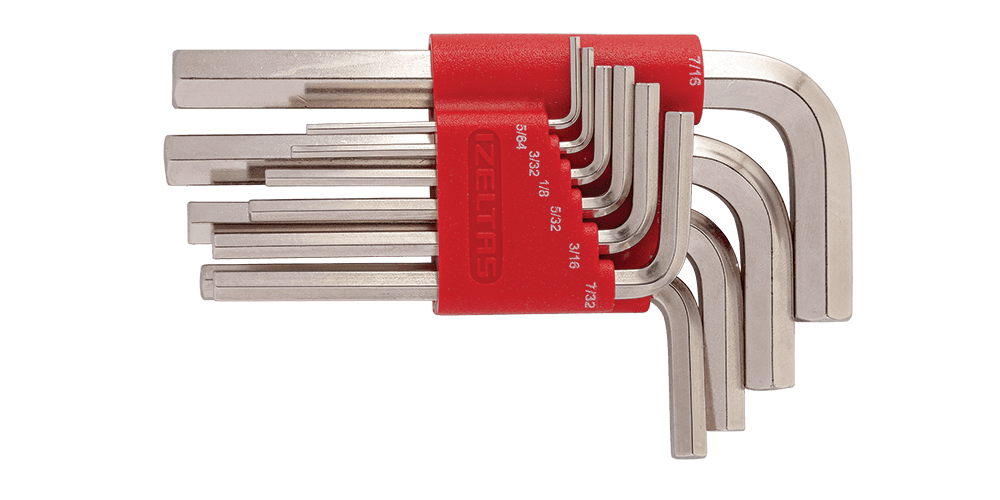 İzeltaş Hex Key Wrench Set (SAE) 10 Pcs
