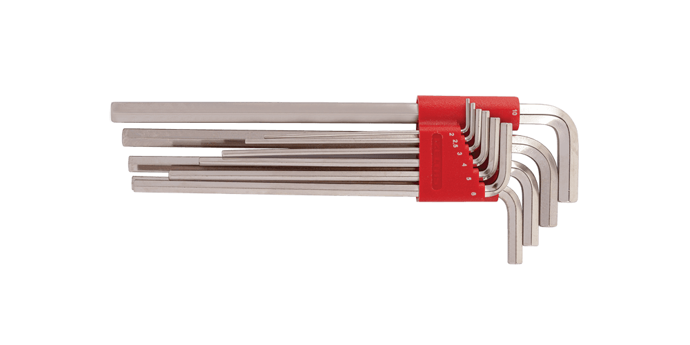 İzeltaş Hex Key Wrench Set Long Pattern (mm) 10 Pcs
